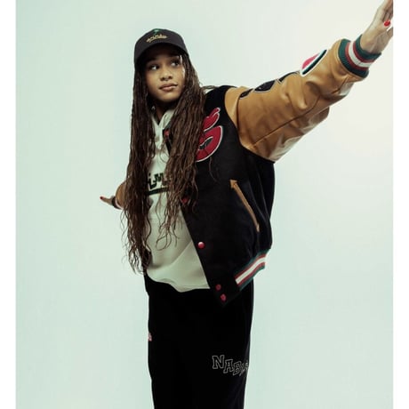 GRMY/NABLUS WOOL BASEBALL JACKET” "BLACK"