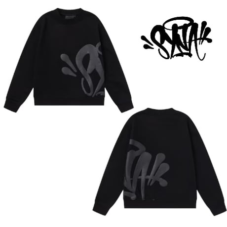SYNA WORLD / Logo Crewneck sweatshirt  (BLACK)