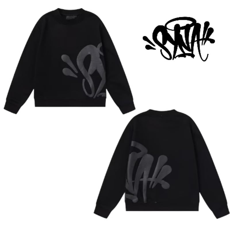 SYNA WORLD / Logo Crewneck sweatshirt (BLACK) 