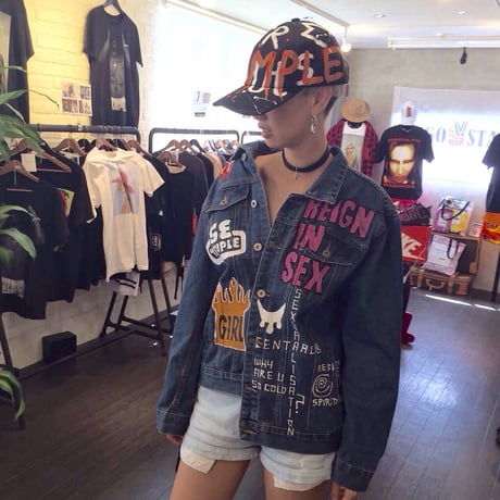 Ryan Hawaii/Hand Paint Denim Jacket　デニム