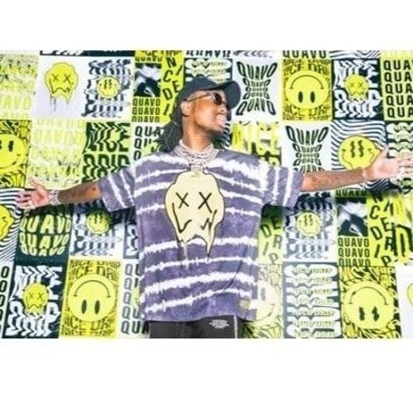 BOOHOO × MIGOS/Tie Die Smile Tee BLACK