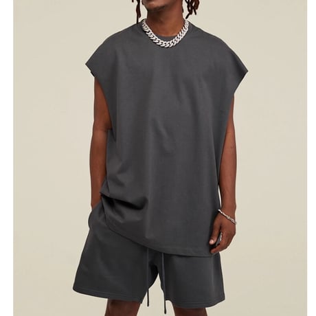 Mismatch NYC/Oversize CutOff "DARK GRAY"