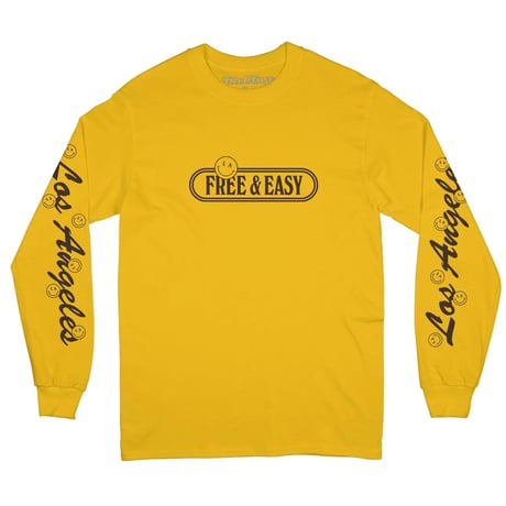 FREE&EASY/Happiness Longsleeve Tee YELLOW
