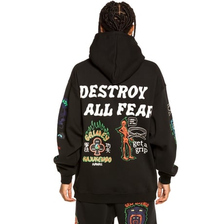 GRMY/Destroy Hoodie BLACK