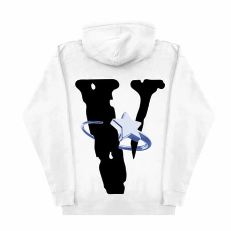 V LONE × POP SMOKE/HALO WHITE  Hoodie WHITE