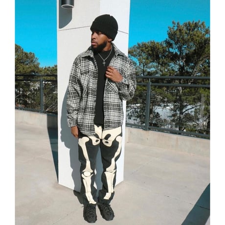 EPTM/Tweed Heavy Flannel shirt "BLACK"