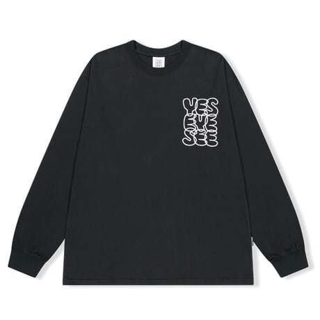 YESEYESEE/ Big Logo LongSleeve Tee BLACK