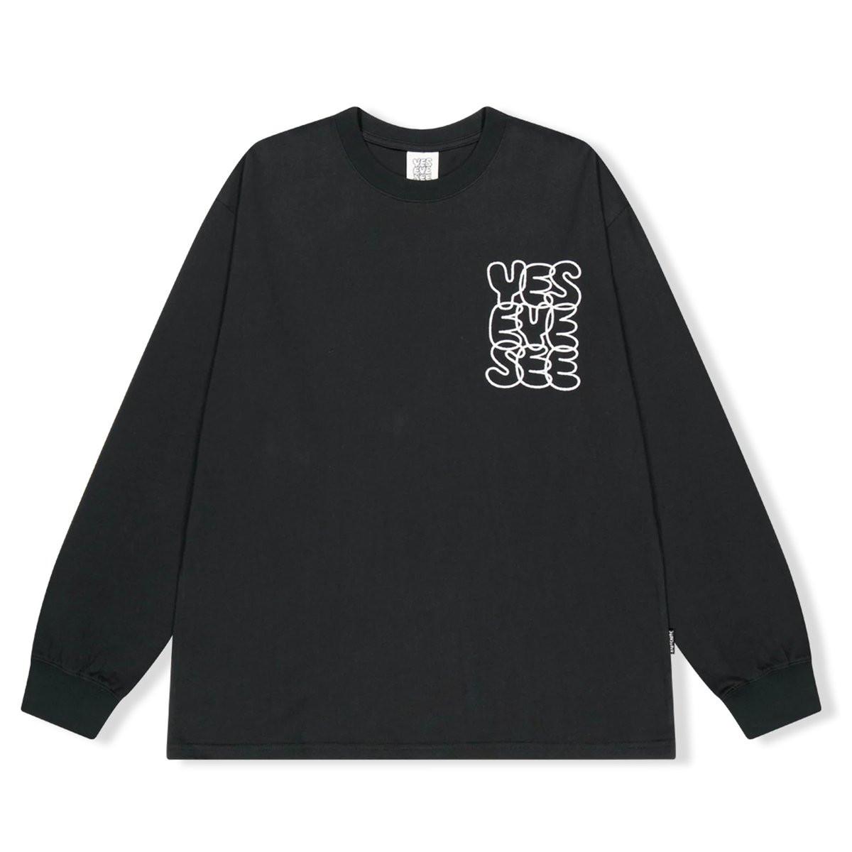 韓国限定 everyone long sleeve tee shirt 背中ロゴ everyone original logo long sleeve tee shirt (BLACK) | everyone