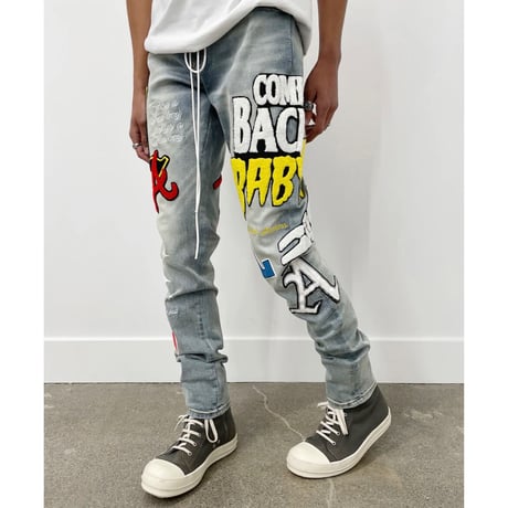 LIFTED UNCHORS/PUFF Print DENIM