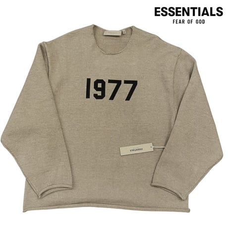 ESSENTIALS by Fear of God /1977 Crewneck Kni"DARK oatmeal"