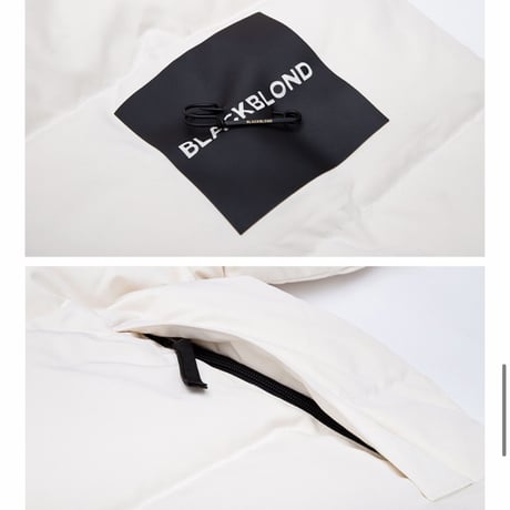 BLACK BLOND/BB Logo Down Jacket CREAM