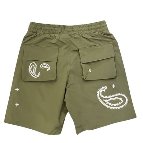 EPTM/Paisley SHORTS "khaki"  (SET UP)