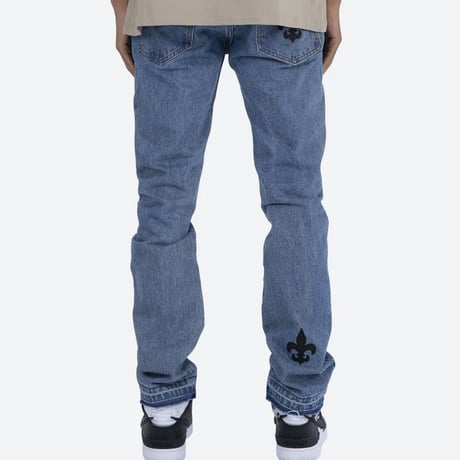 MNML/Lether Patch Denim