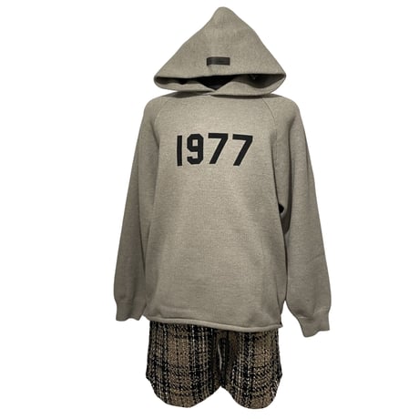 ESSENTIALS by Fear of God /1977 Hoodie Knit "DARK oatmeal"