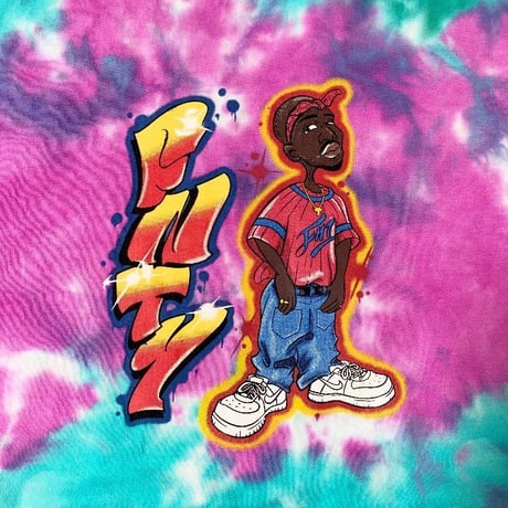 FNTY/ Tie Die Tshirts BLUE