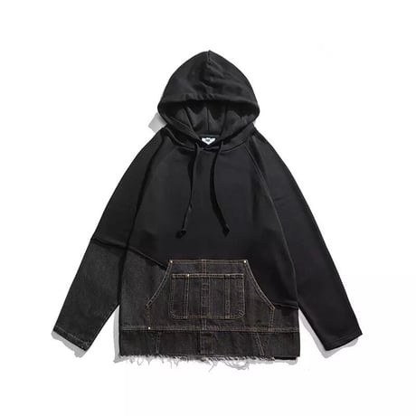 Mismatch NYC/Oversized denim custom  Hoodie