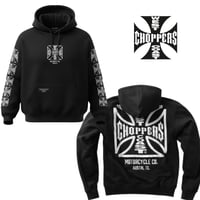 West Coast Choppers/ W.C.C Logo Hoodie "BLACK"