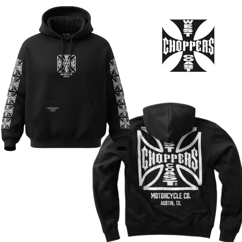 West Coast Choppers/ W.C.C Logo Hoodie 
