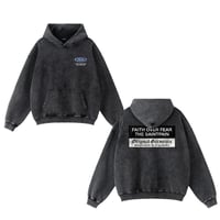 SAINT PAIN/Emblem Logo wash hoodie