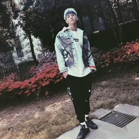 BLACK BLOND/CUSTOM Denim Jacket(BLUE)