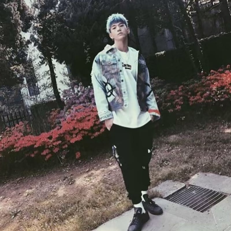 BLACK BLOND/CUSTOM Denim Jacket(BLUE) | BINGOST