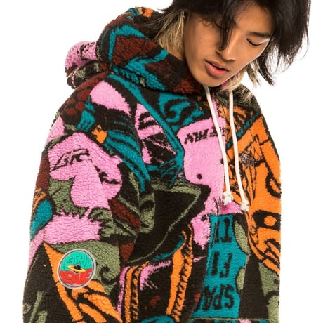 GRMY/OVER SHERPA BOA HOODIE "PINK"