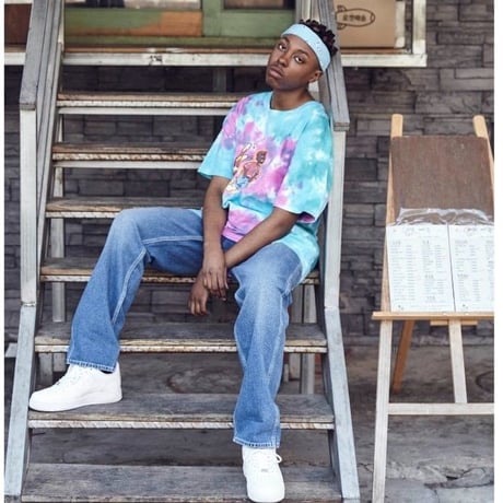 FNTY/ Tie Die Tshirts BLUE