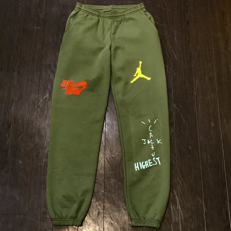 Nike × Travis Scott /Cactus Jack JORDAN Sweat Pants "OLIVE"