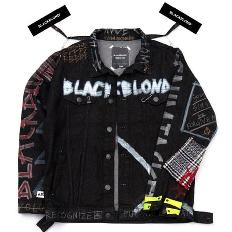 BLACK BLOND/CUSTOM Denim Jacket(BLACK)