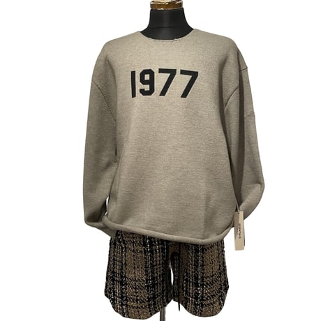 ESSENTIALS by Fear of God /1977 Crewneck Kni"DARK oatmeal"