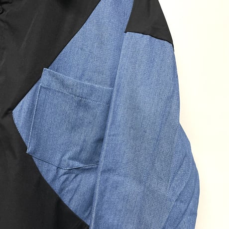 Mismatch NYC/Rework denim shirts  BLACK