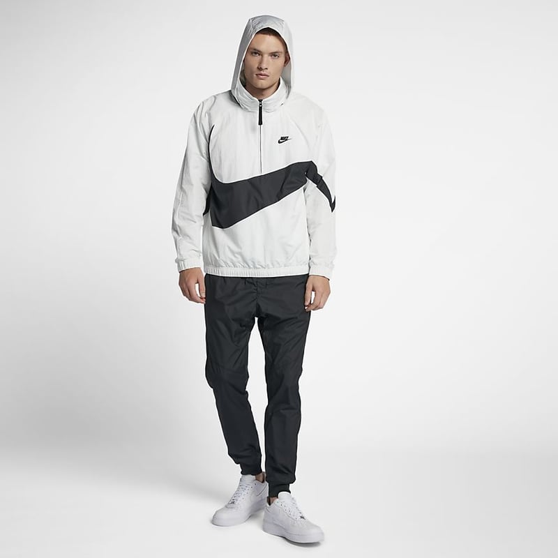 NIKE/US規格 BIG SWOOSH ANORAK JACKET ホワイト | BINGO...