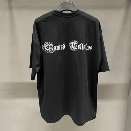 SUBLIMATION/ Embroid Oversize Tee (SET UP) BLACK