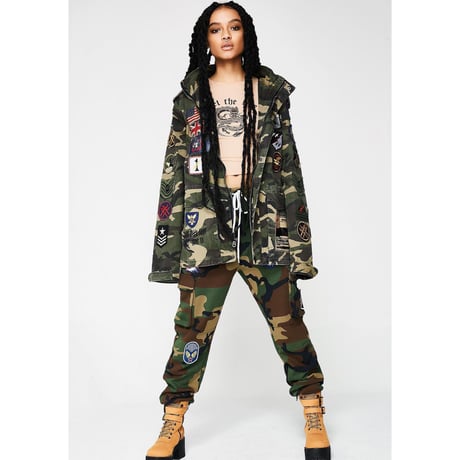 Reason Clothing Newyork/CAMO LONG JACKET