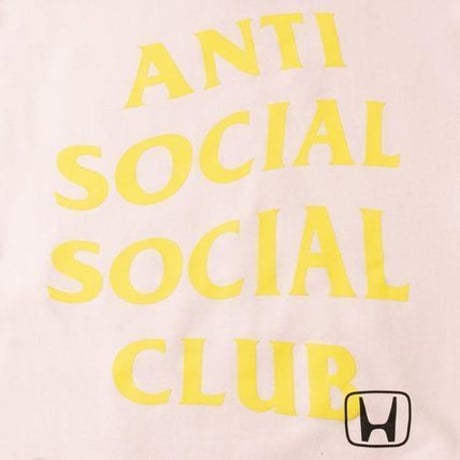 Anti Social Social Club × HONDA /LOGO Hoodie PINK