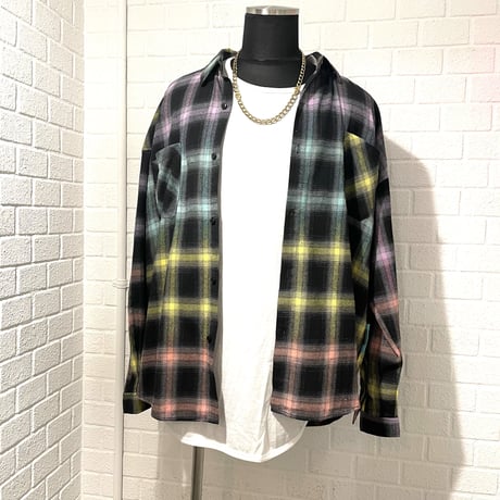 WOSS.official/ MIX color Check Flannel Shirts