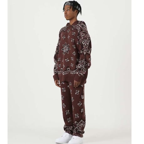 FNTY/Knitted Paisley  PANTS  "BROWN "