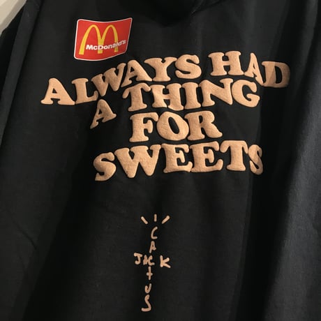 Mcdonalds × Travis Scott /Cactus Jack Hoodie "WASHED BLACK"