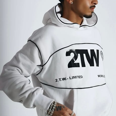 2TW®︎ /  Hoodie + Pants (SET UP)  WHITE