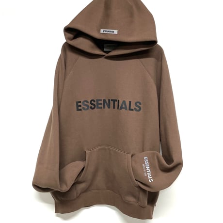 ESSENTIALS  fear of god /LOGO Hoodie "BROWN"