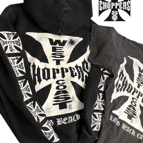 West Coast Choppers/ Logo Tee "Vintage BLACK"