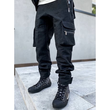 GUAPI/ Woven Paisley cargo pants