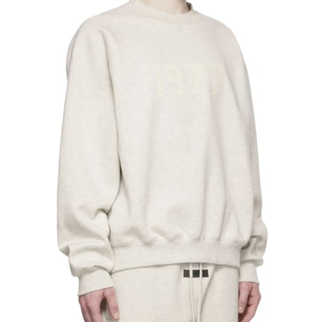 ESSENTIALS by Fear of God /1977 Crewneck "OFF WHITE"