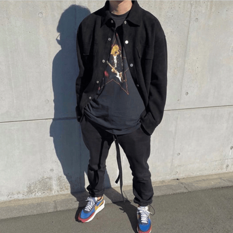 URKOOL/SUEDE Shirts JACKET  BLACK
