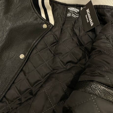 Mismatch NYC/Leather studium bomber jacket