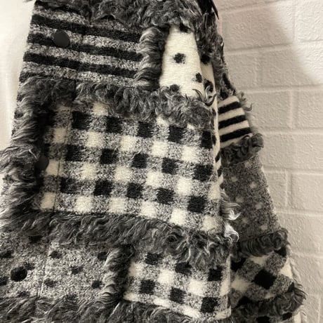 Mismatch NYC/Oversized Boa shirts Jacket
