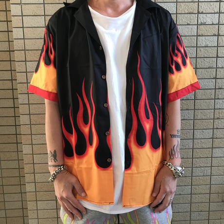 WOSS.official/ flame Aloha shirts