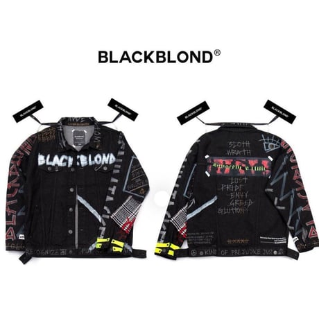 BLACK BLOND/CUSTOM Denim Jacket(BLACK)