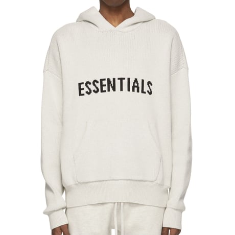 ESSENTIALS  fear of god /Knit Hoodie "Oatmeal"