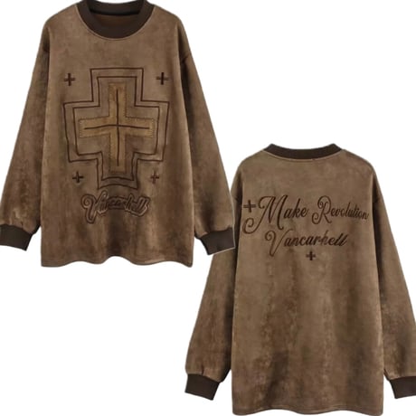 WOSS.official/ SUEDE Crewneck